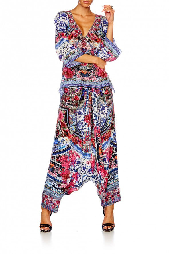 V Neck Oversized Blouse- From Kali With Love