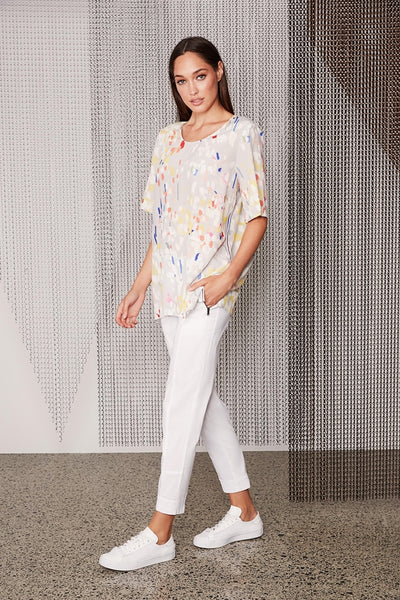 Confetti Top- silver