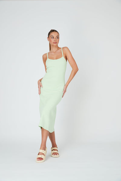 A LINE MIDI DRESS - MINT
