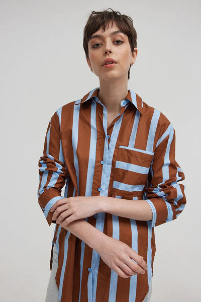 BUDDY SHIRT - AZURE/TERRA