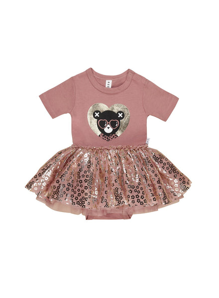 Heart Bear Ballet Onesie