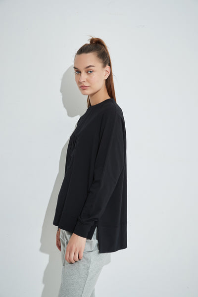 Embossed Sweat- Black