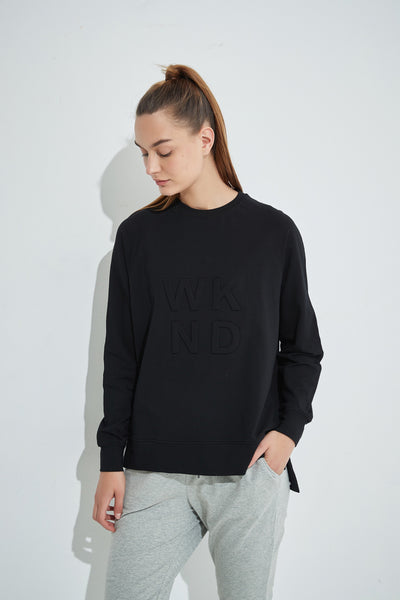 Embossed Sweat- Black