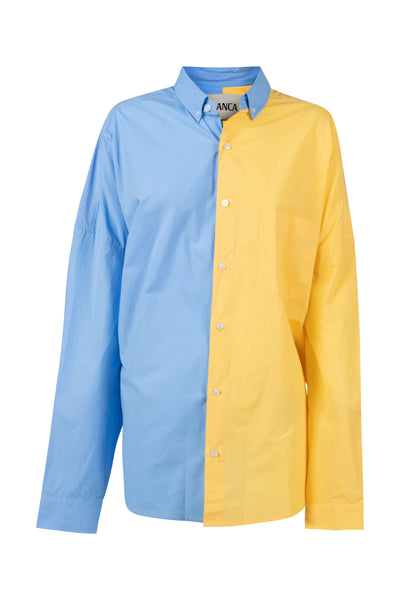 Henrietta Shirt Marigold/Blue