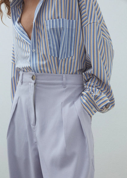 Mia Shirt in Marigold/Blue
