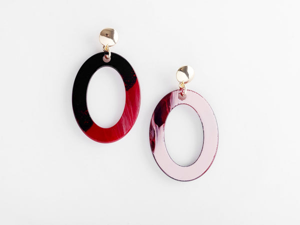 Camille Earrings- Red