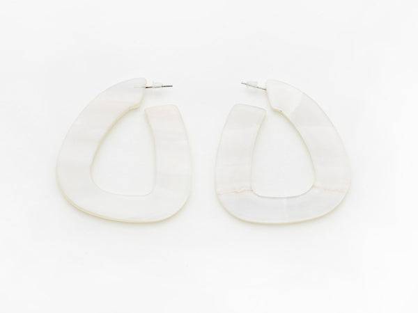 Anais Earrings- White