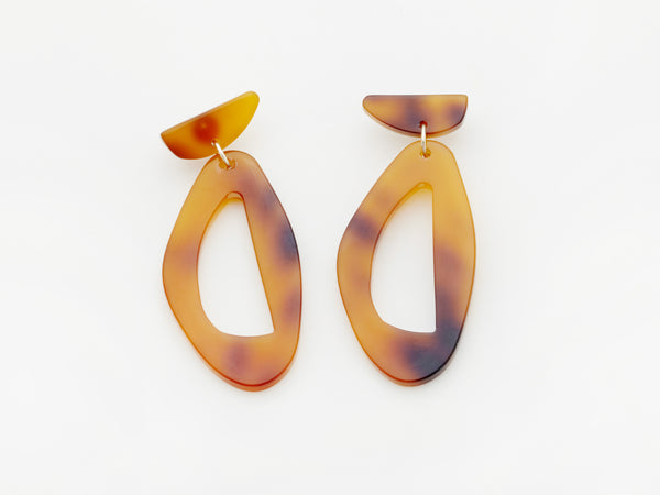Zara Earrings- Tortoise