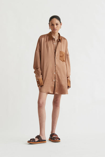 Tabby Shirt In Brown