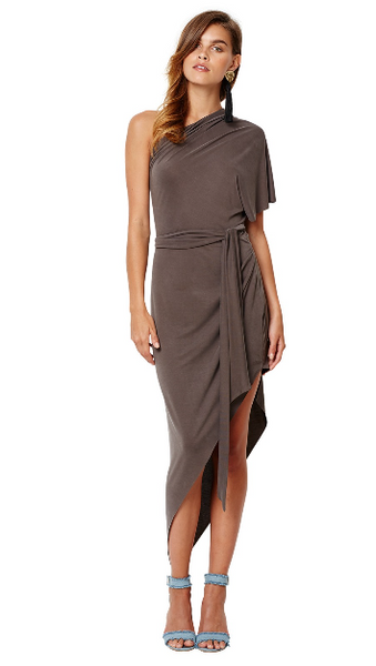 Sandalwood Tie Dress- Fawn