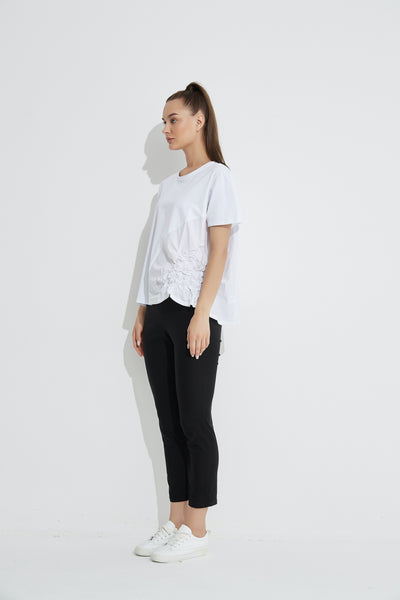 Ruched Top- White
