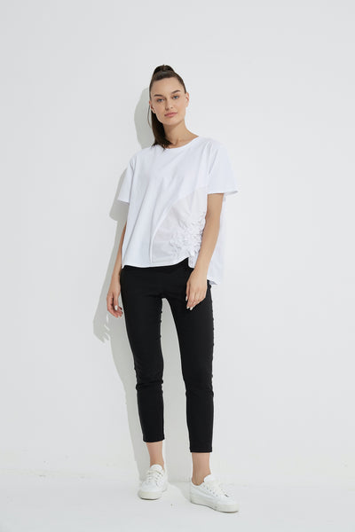 Ruched Top- White