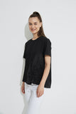 Ruched Top- Black