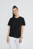 Ruched Top- Black