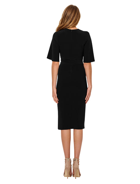 Bon Marche Plunge Dress- Black