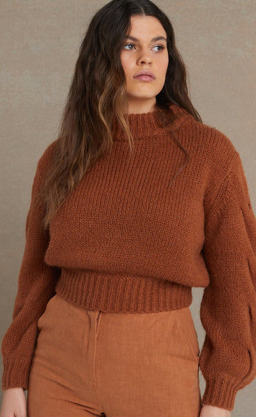 Celeste Knit Jumper- Clay