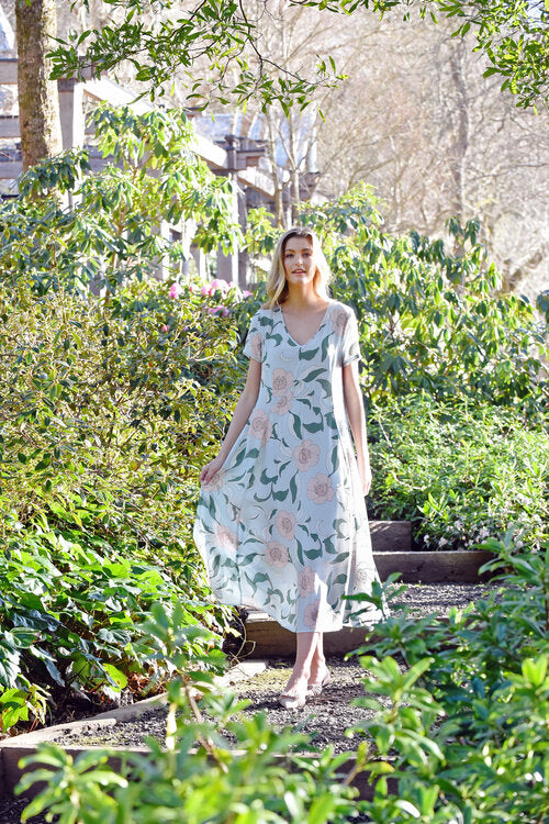 Pufferfish Dress- Paper rose