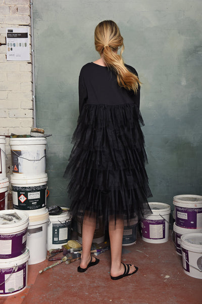 Out Of Bounds Dress- Black