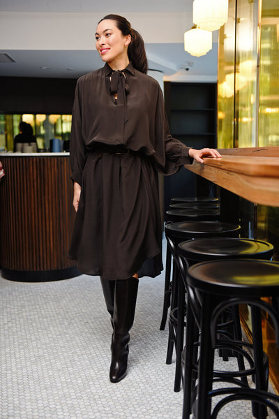 Mantaray Dress- Dark Green