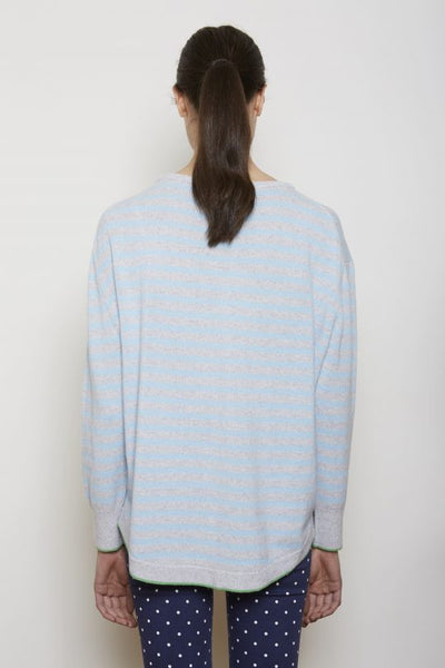 Cindy Stripe Sweater- Sterling