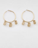 Agnes Coin Hoop Earring