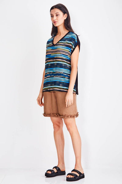 Ruffle Short - Bark