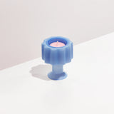 WAVE CANDLE HOLDER - BLUE