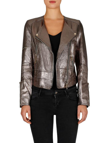 Born To Be Wild Leather Jacket- Bronze