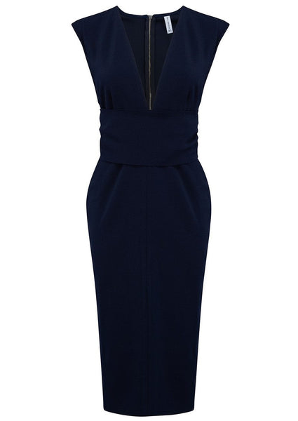 Salt Lake Wrap Dress- Ink