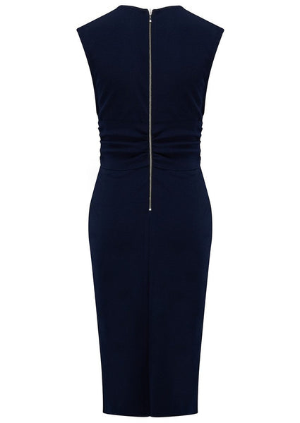 Salt Lake Wrap Dress- Ink