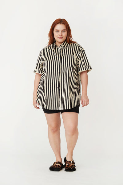 Bobby Shirt In Cream/Black