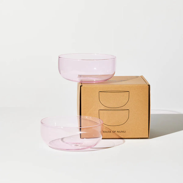 Abracadabra Set of 2 Bowls in Pink