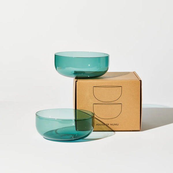 Abracadabra Set of 2 Bowls in Teal