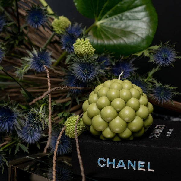 Olive Bubble Ball Candle