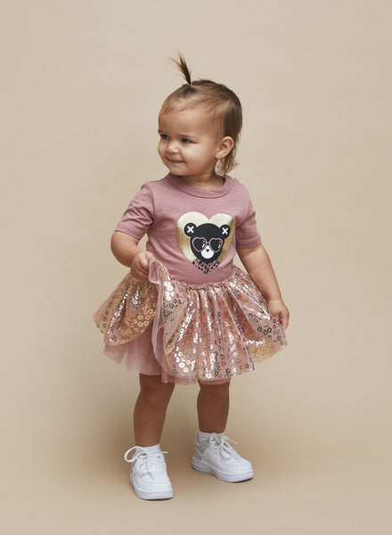 Heart Bear Ballet Onesie