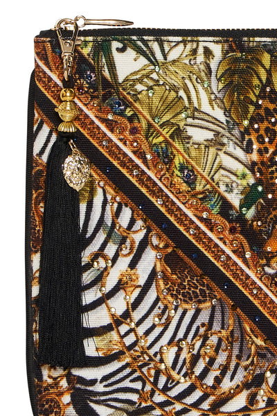 Small Canvas Clutch- Night Waiting For Day