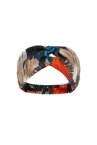 Woven Twist Headband- Night Flight