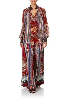 Raglan Button Up Shirt- Costume Party