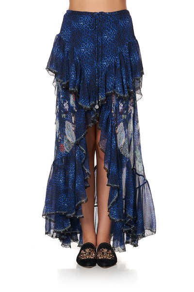 Maxi Skirt W/ Double Frill- Camden Moon