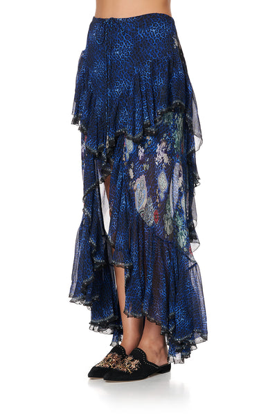 Maxi Skirt W/ Double Frill- Camden Moon
