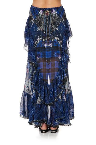 Maxi Skirt W/ Double Frill- Camden Moon