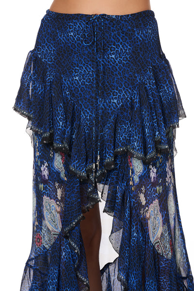 Maxi Skirt W/ Double Frill- Camden Moon