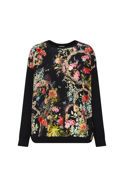 Long Sleeve Jumper W/ Print Front- Hampton Hive