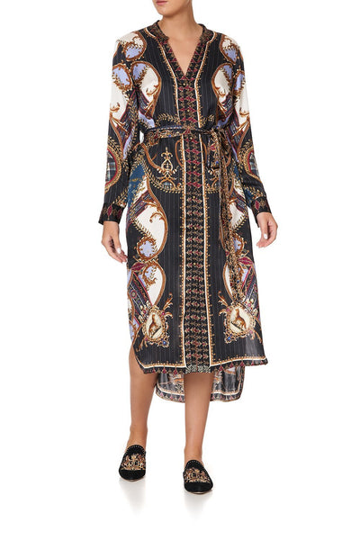 Mid Length Shirt Dress- Dining Hall Darling