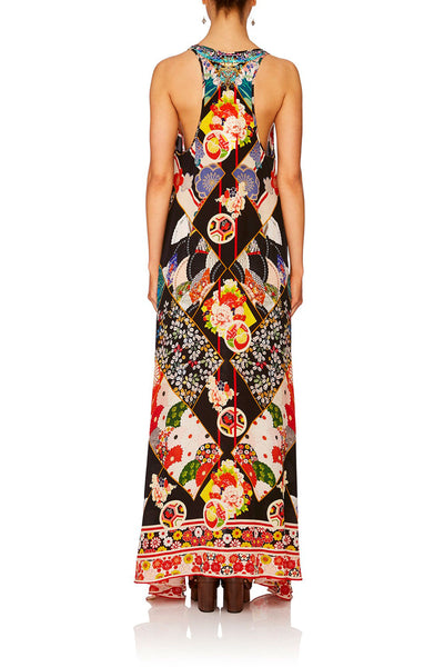 V Neck Back Dress- Star Girl