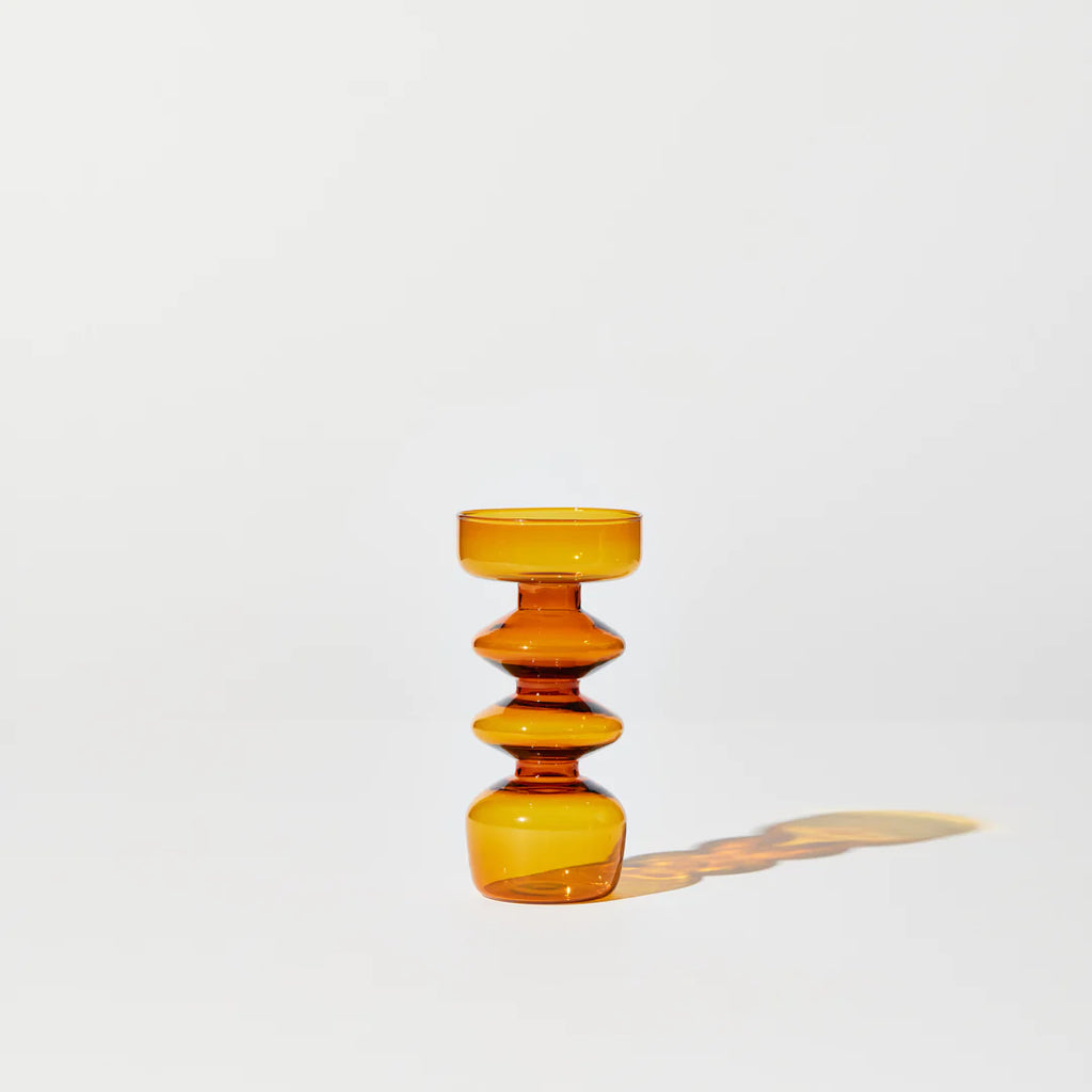 Pebble Vase in Amber