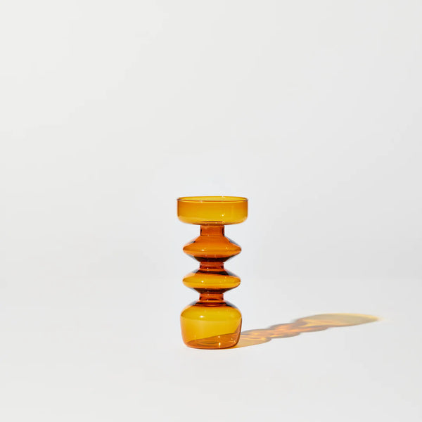 Pebble Vase in Amber