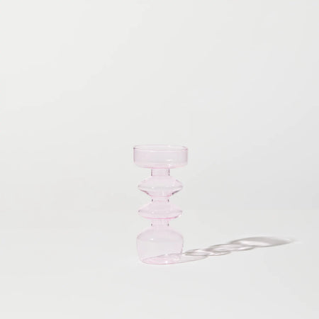 Twist Vase/Candle Holder in Amber