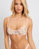 Peachy Keen Underwire Bra in Apricot