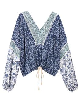 Cameli Blouse- Blue